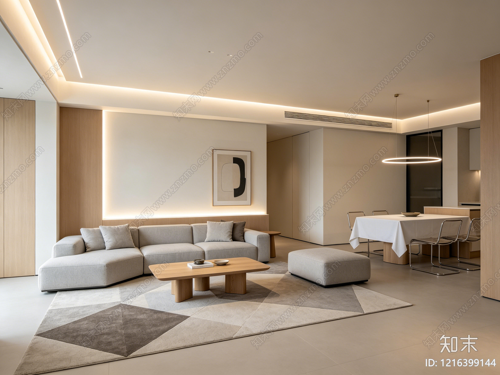 现代客厅贴图下载【ID:1216399144】