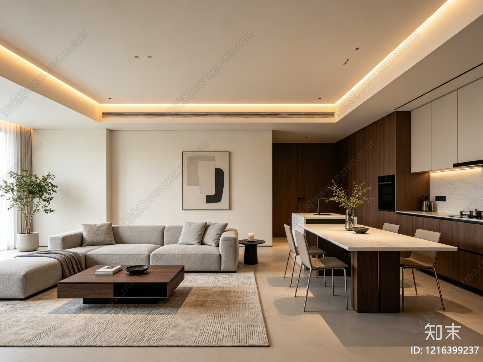 现代客厅贴图下载【ID:1216399237】