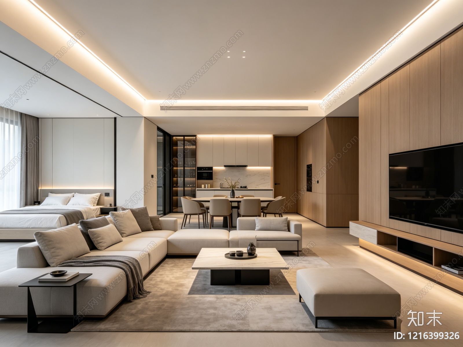 现代客厅贴图下载【ID:1216399326】
