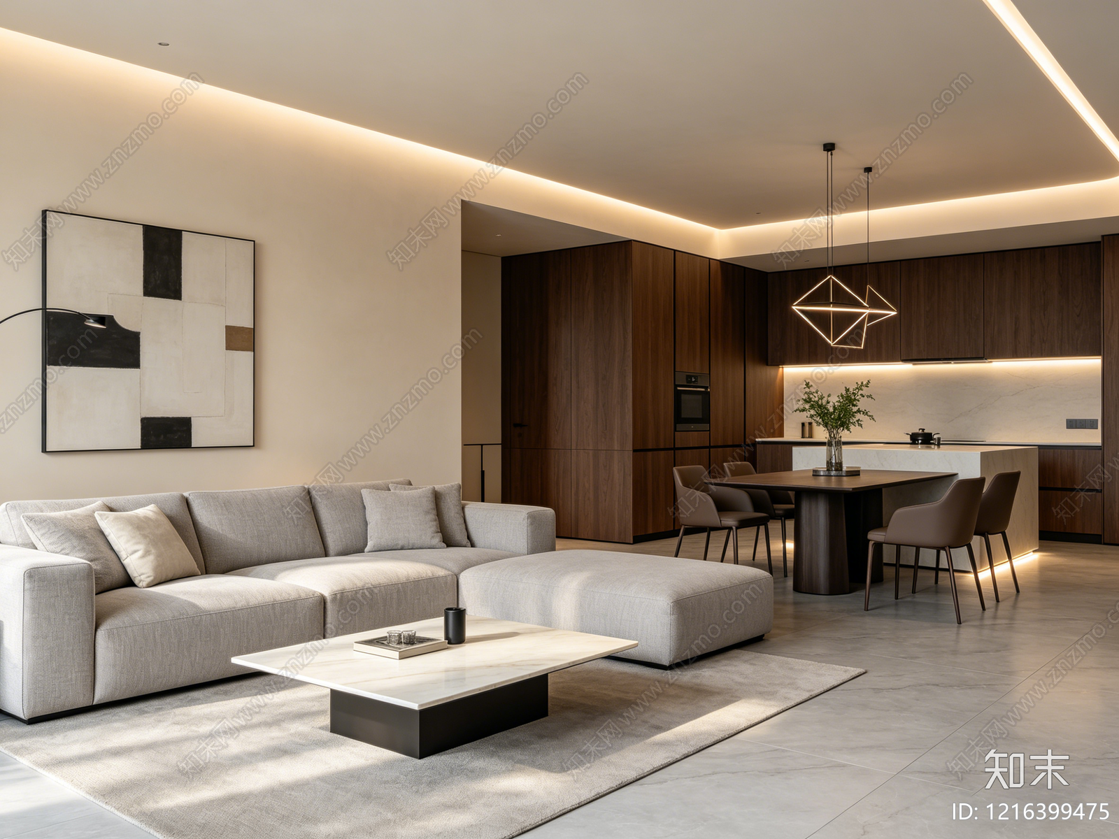 现代客厅贴图下载【ID:1216399475】