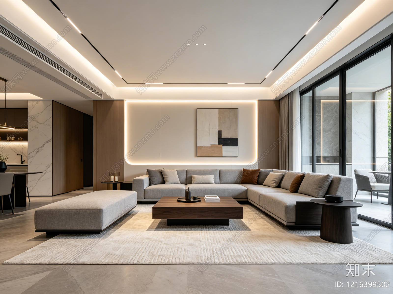 现代客厅贴图下载【ID:1216399502】