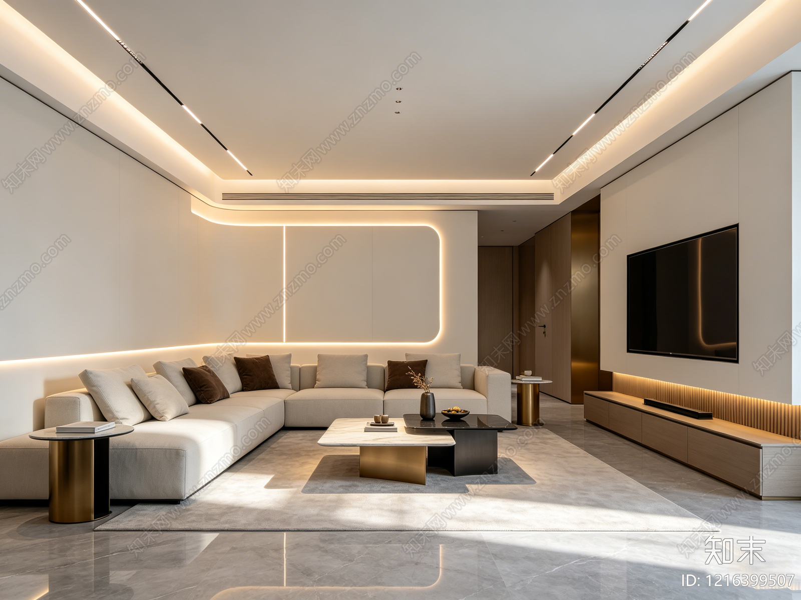 现代客厅贴图下载【ID:1216399507】