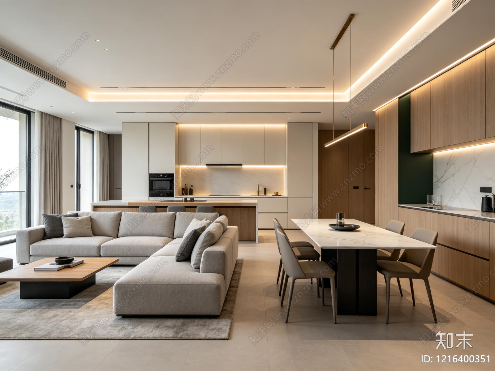 现代客厅贴图下载【ID:1216400351】