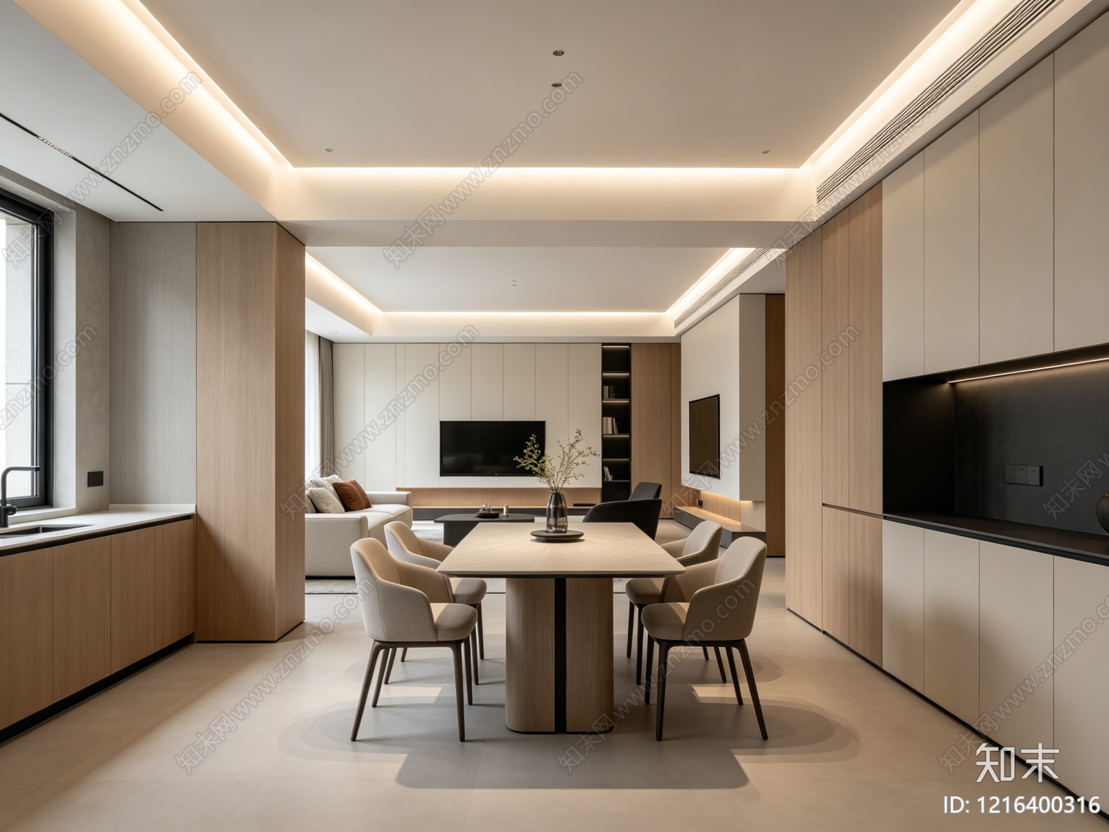 现代餐厅贴图下载【ID:1216400316】