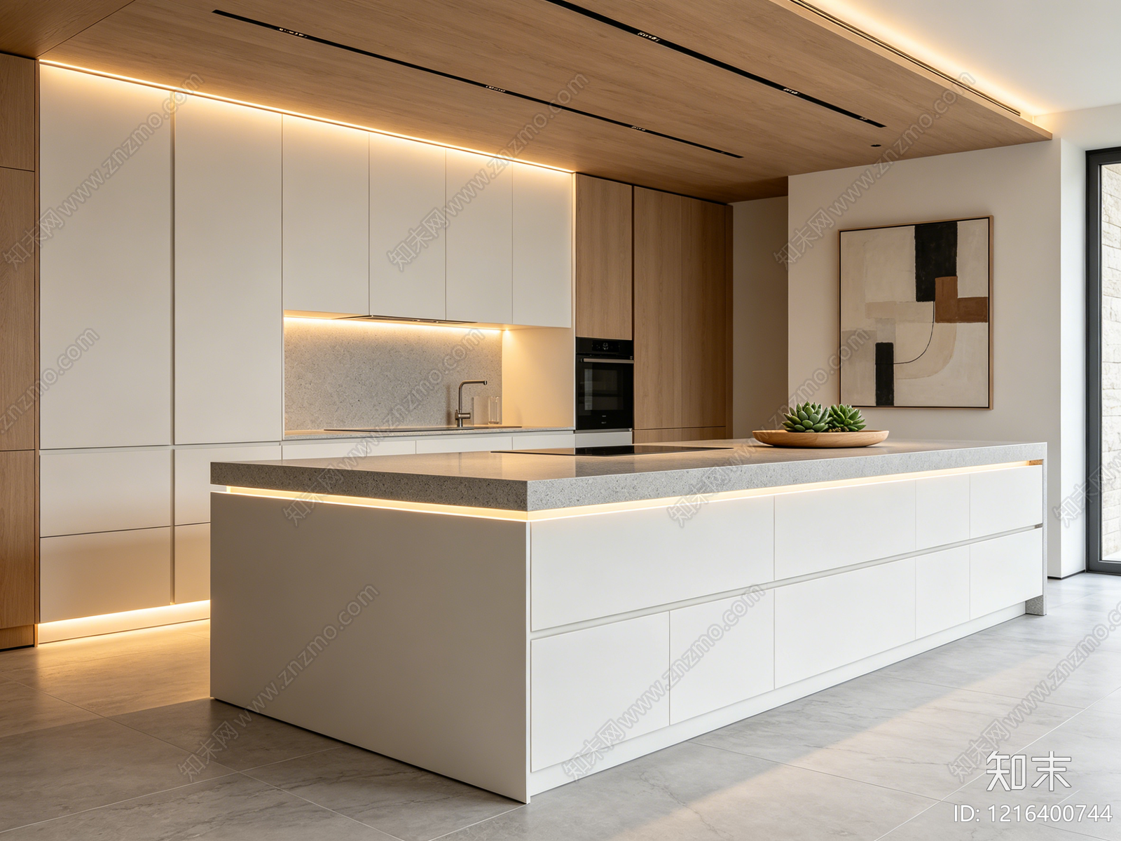 现代厨房贴图下载【ID:1216400744】