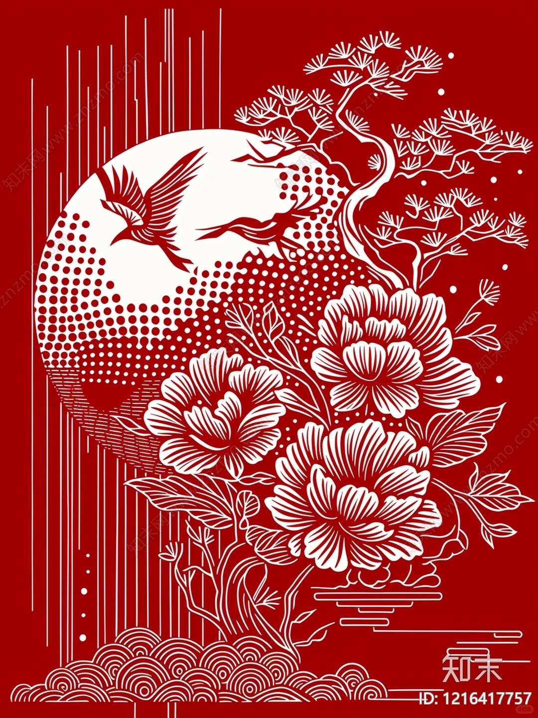 传统纹样贴图下载【ID:1216417757】