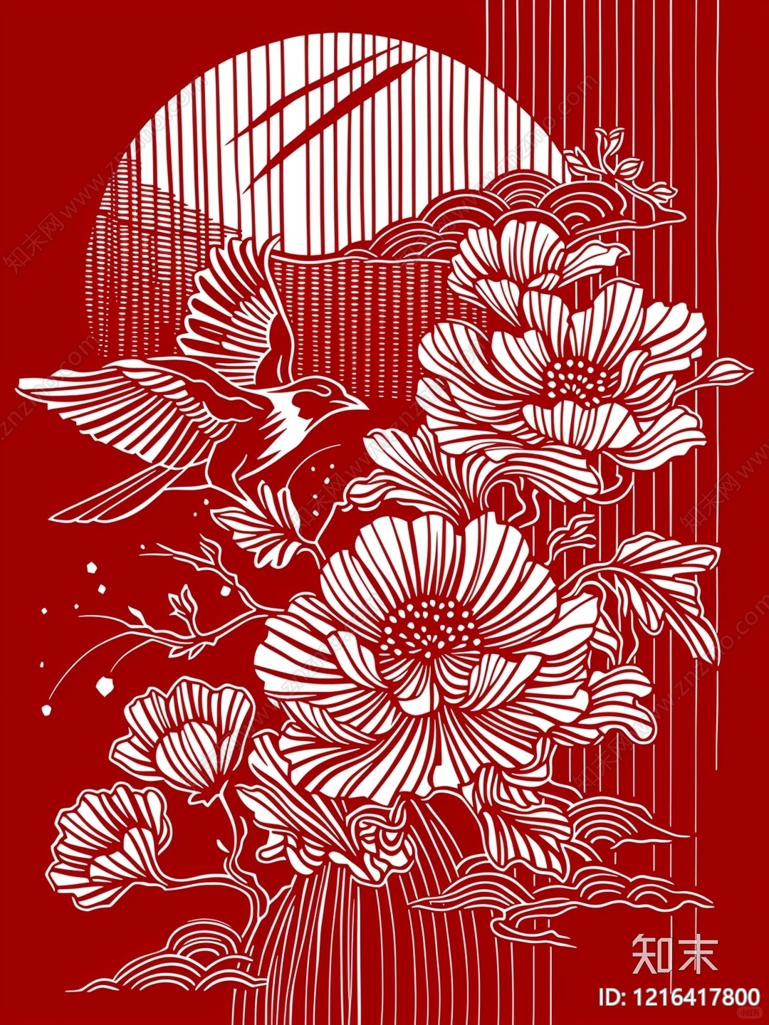 传统纹样贴图下载【ID:1216417800】