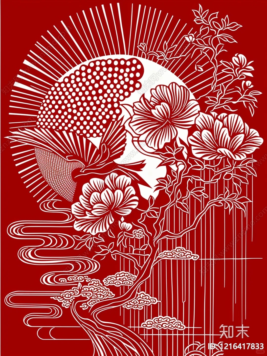 传统纹样贴图下载【ID:1216417833】