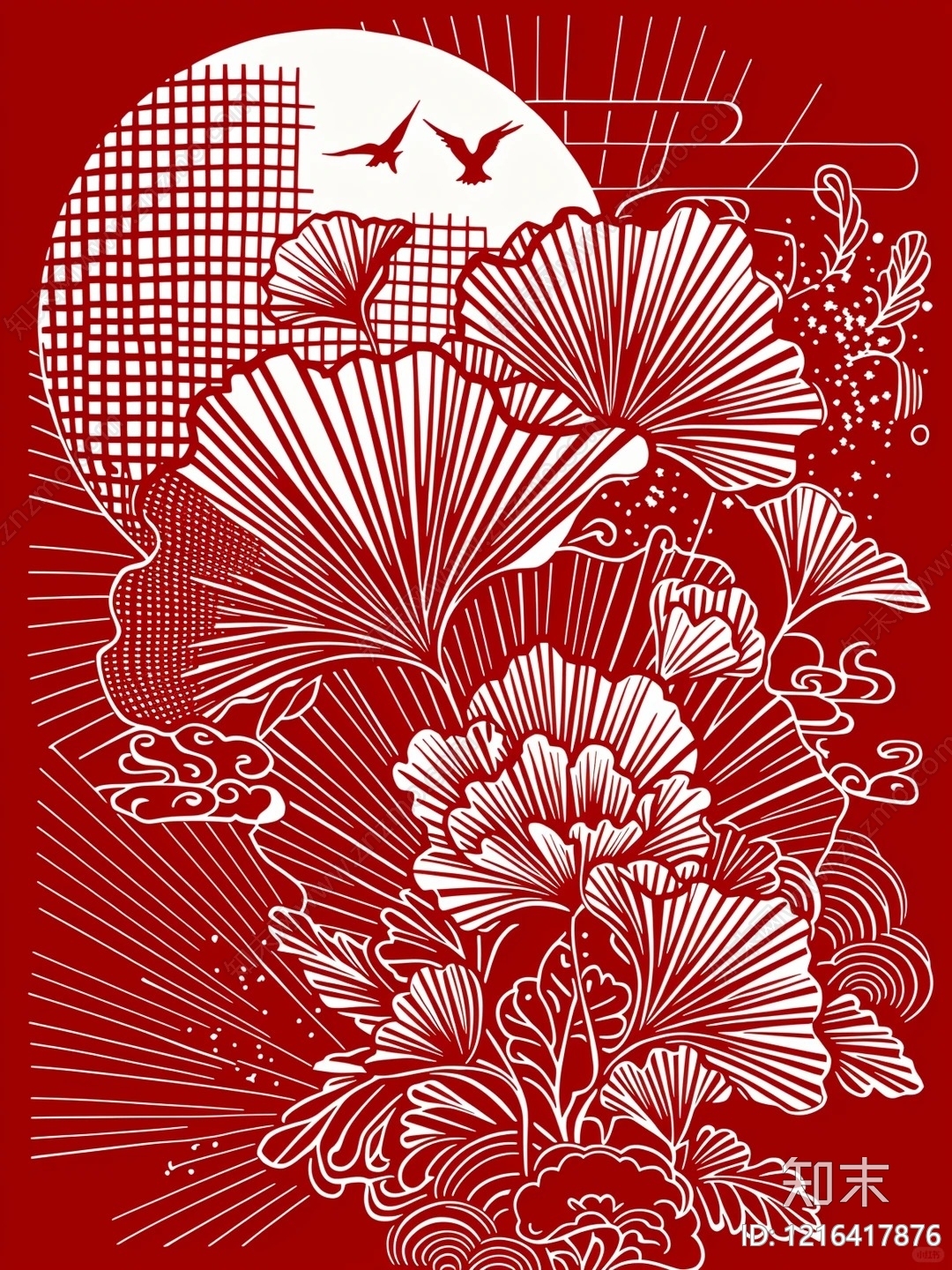 传统纹样贴图下载【ID:1216417876】