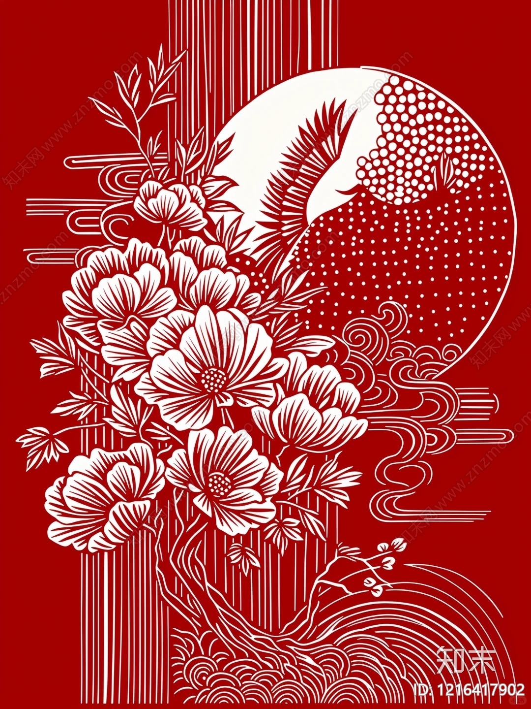 传统纹样贴图下载【ID:1216417902】