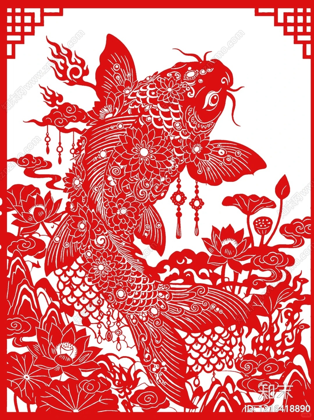 传统纹样贴图下载【ID:1216418890】