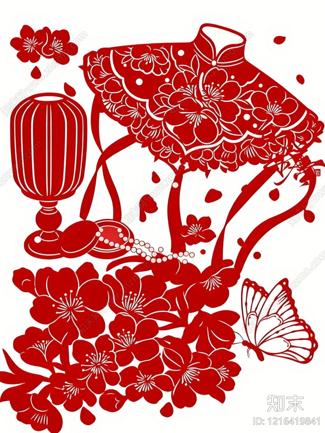 传统纹样贴图下载【ID:1216419841】