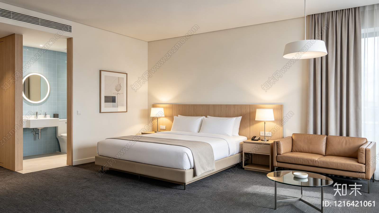现代酒店贴图下载【ID:1216421061】