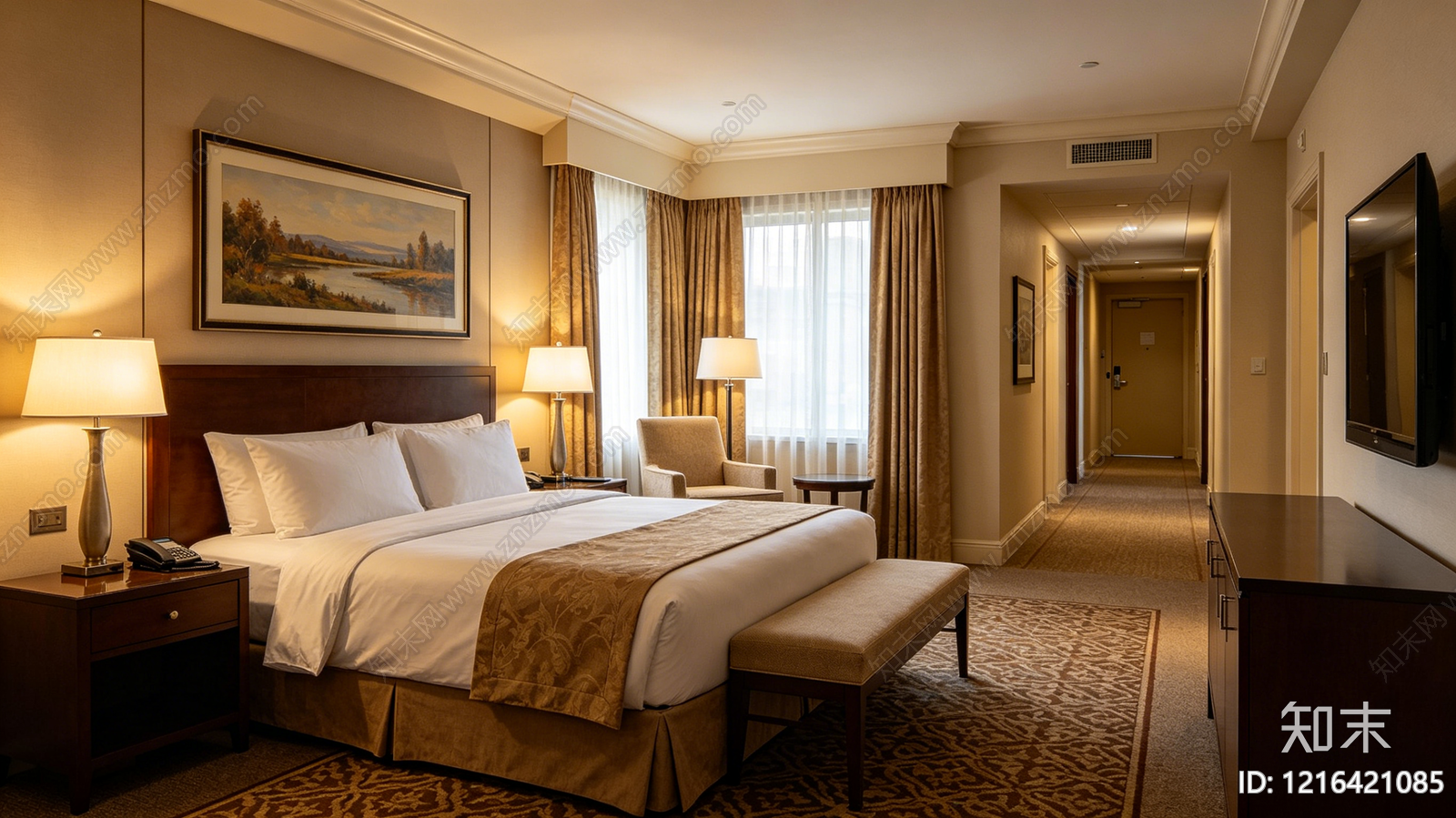 现代酒店贴图下载【ID:1216421085】