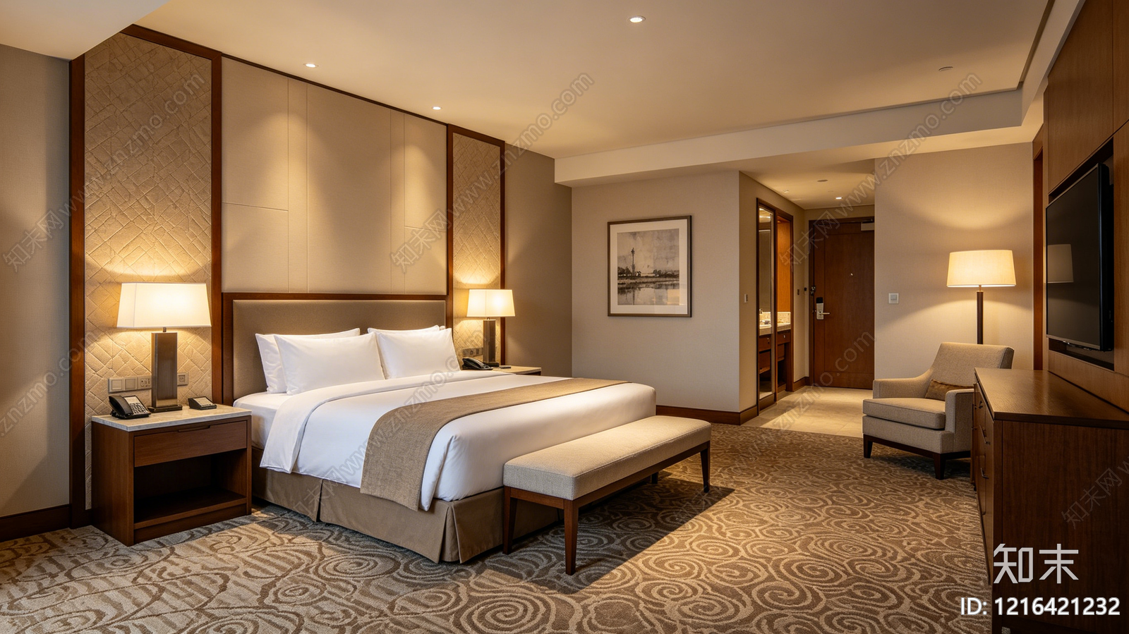 现代酒店贴图下载【ID:1216421232】