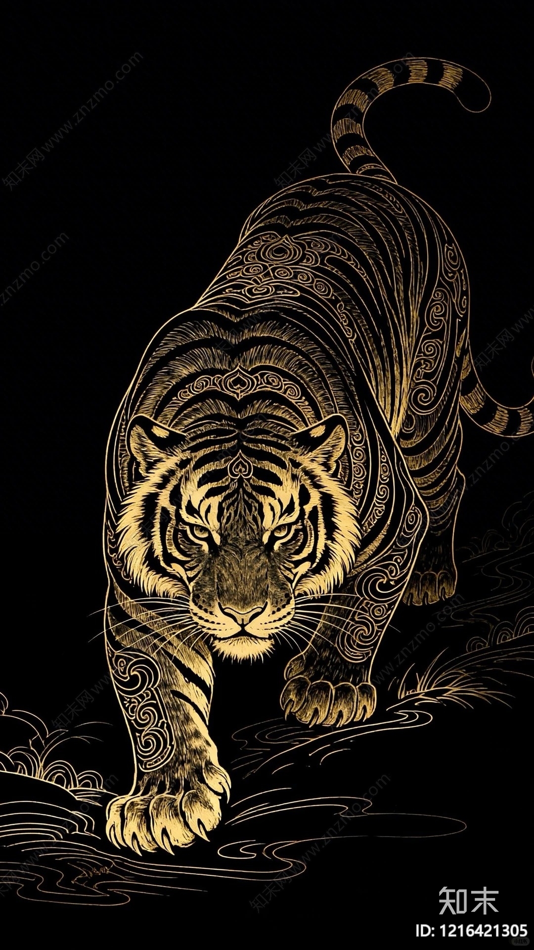 传统纹样贴图下载【ID:1216421305】