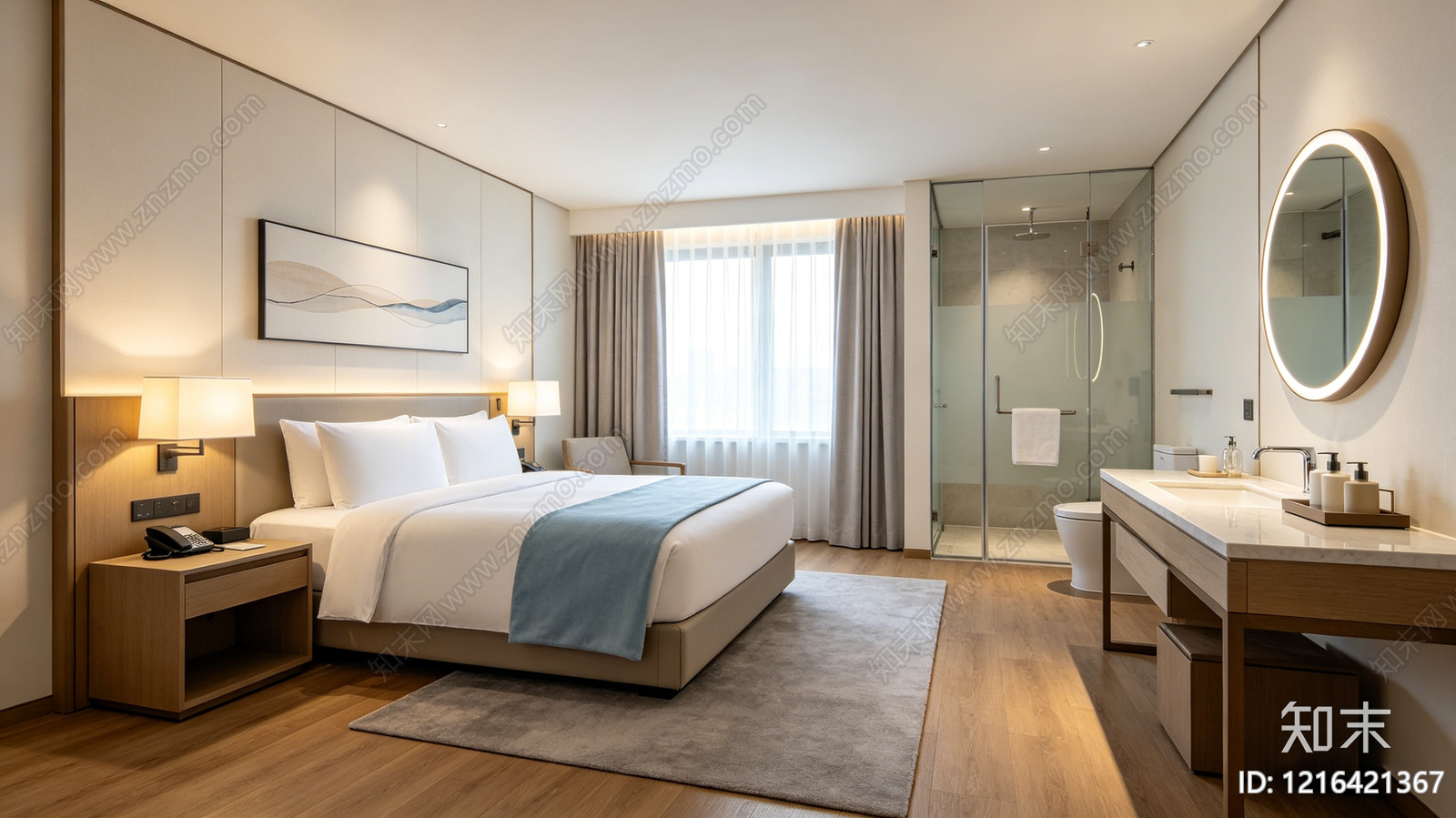 现代酒店贴图下载【ID:1216421367】