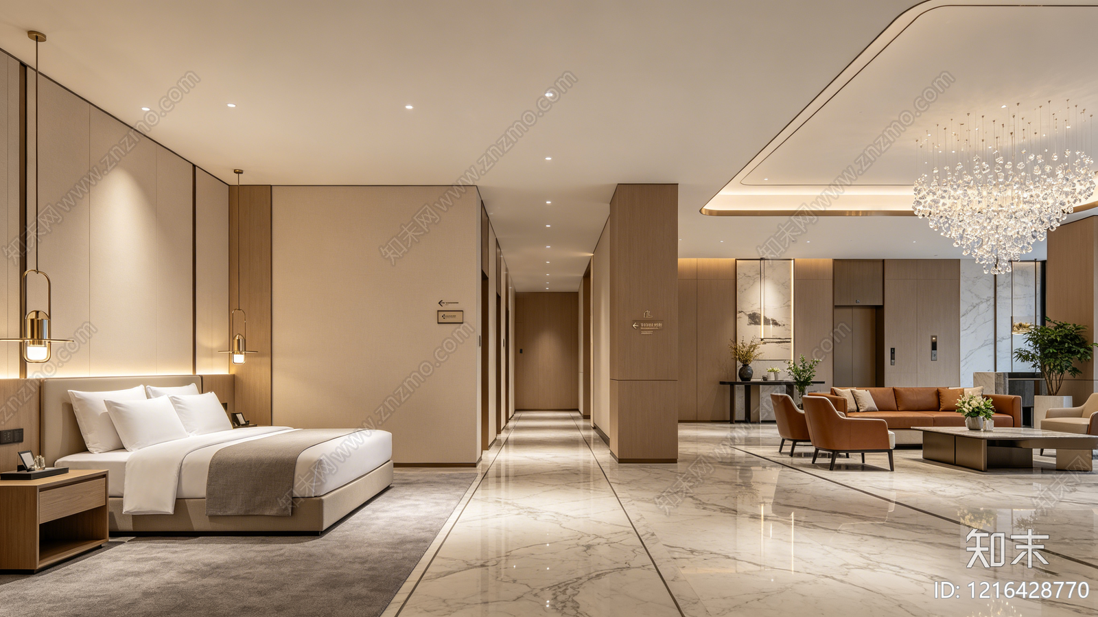 现代酒店贴图下载【ID:1216428770】