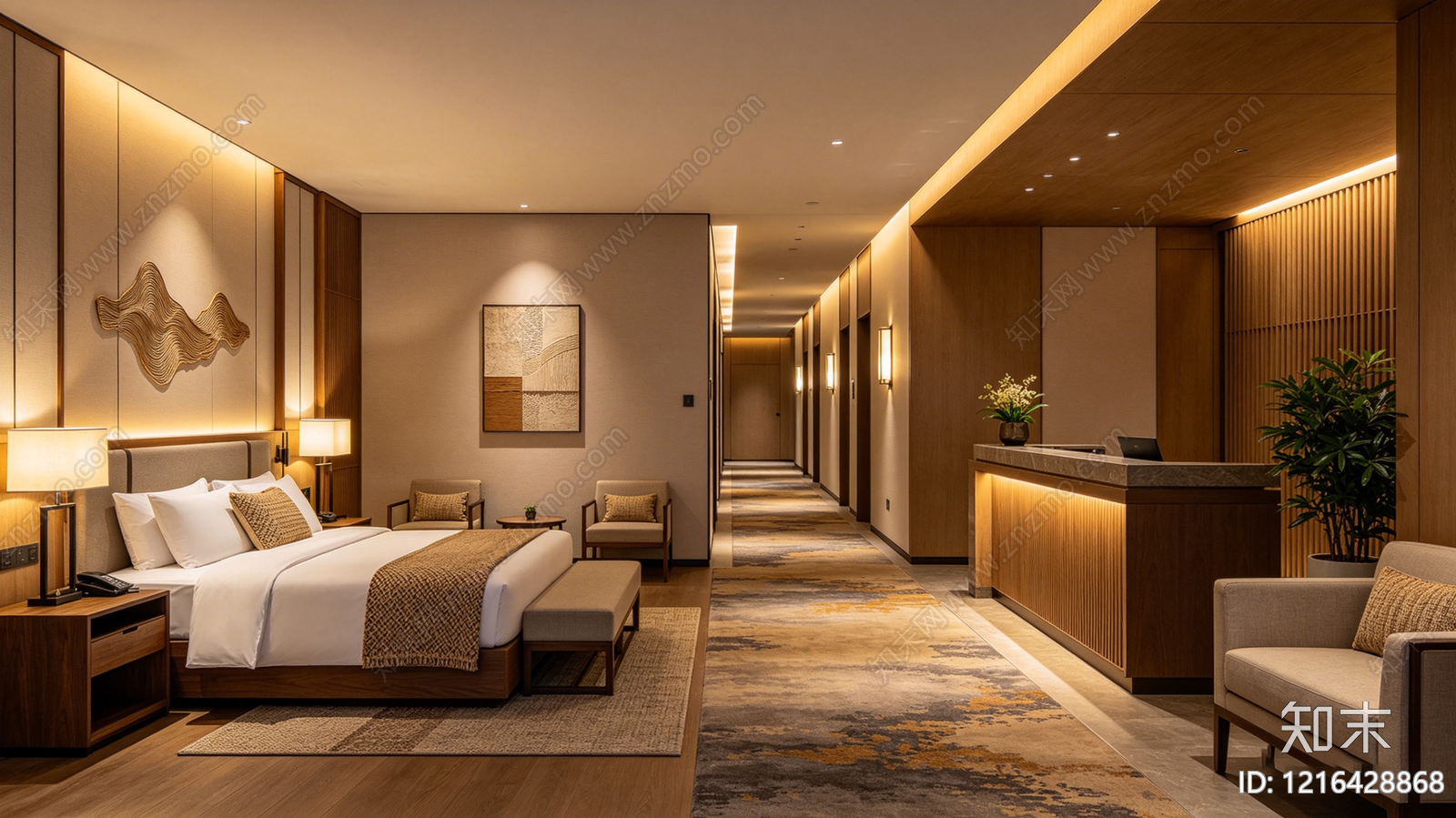 现代酒店贴图下载【ID:1216428868】