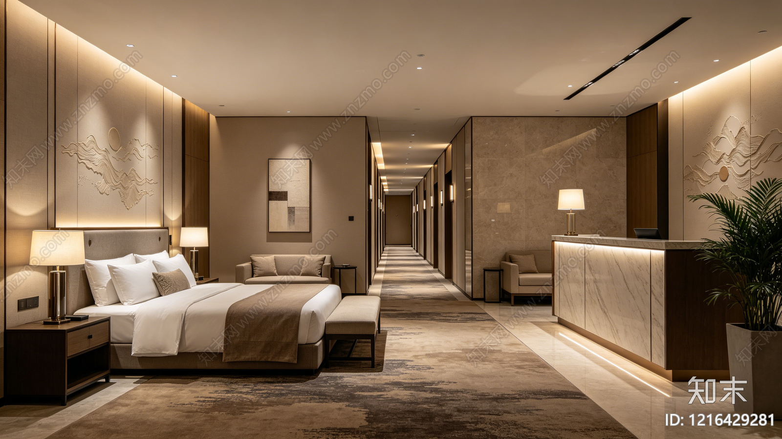 现代酒店贴图下载【ID:1216429281】
