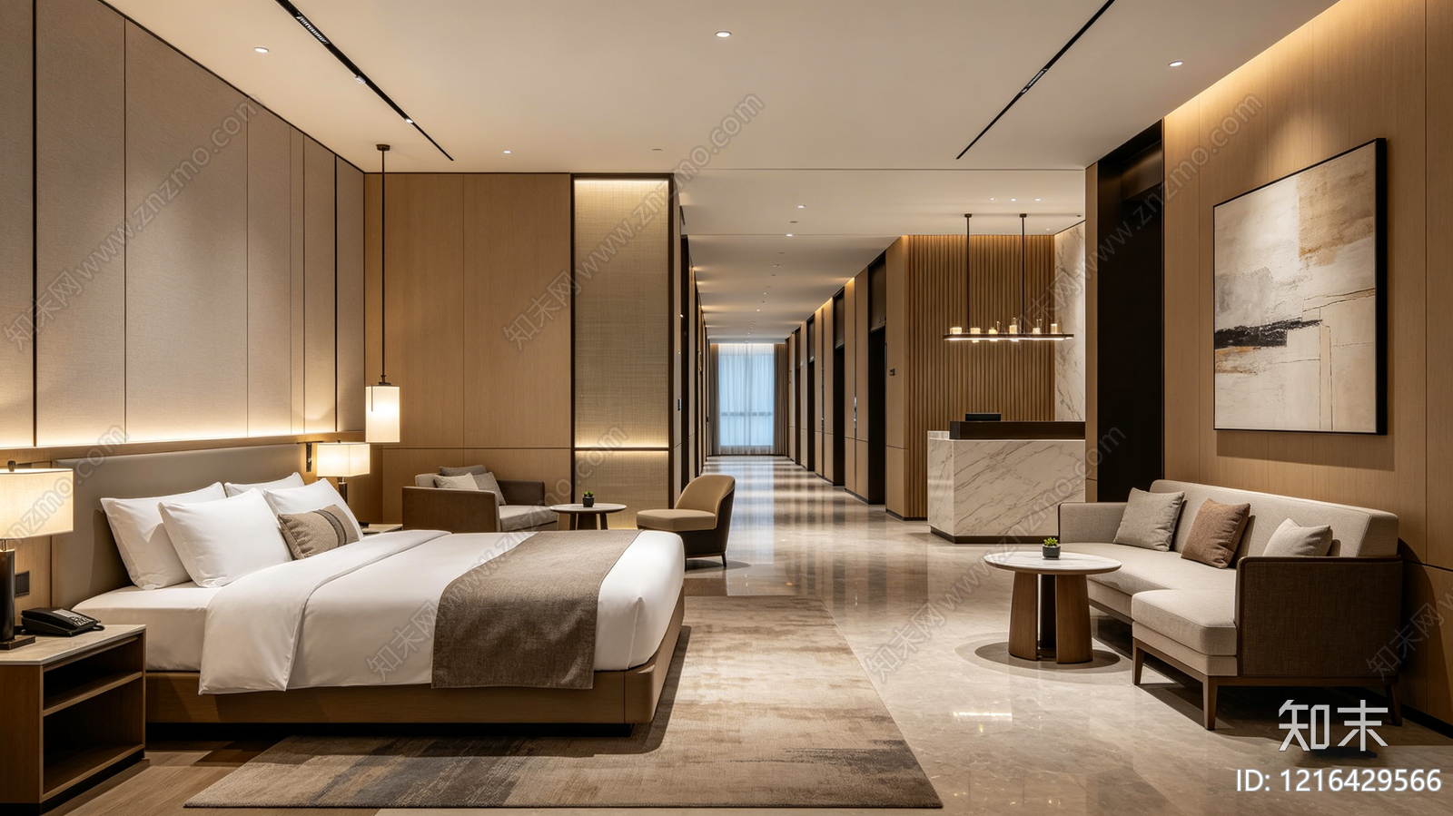 现代酒店贴图下载【ID:1216429566】