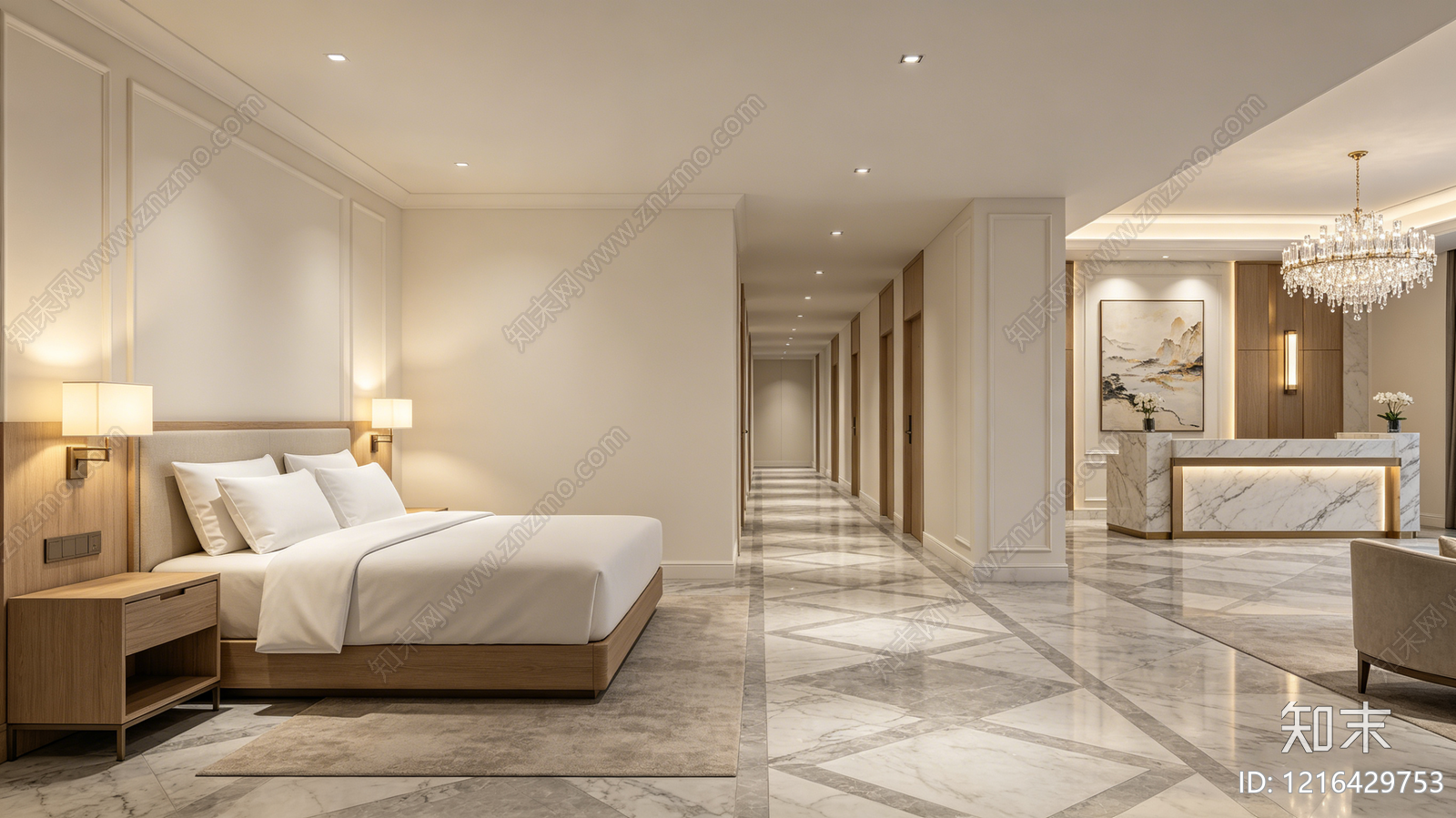 现代酒店贴图下载【ID:1216429753】