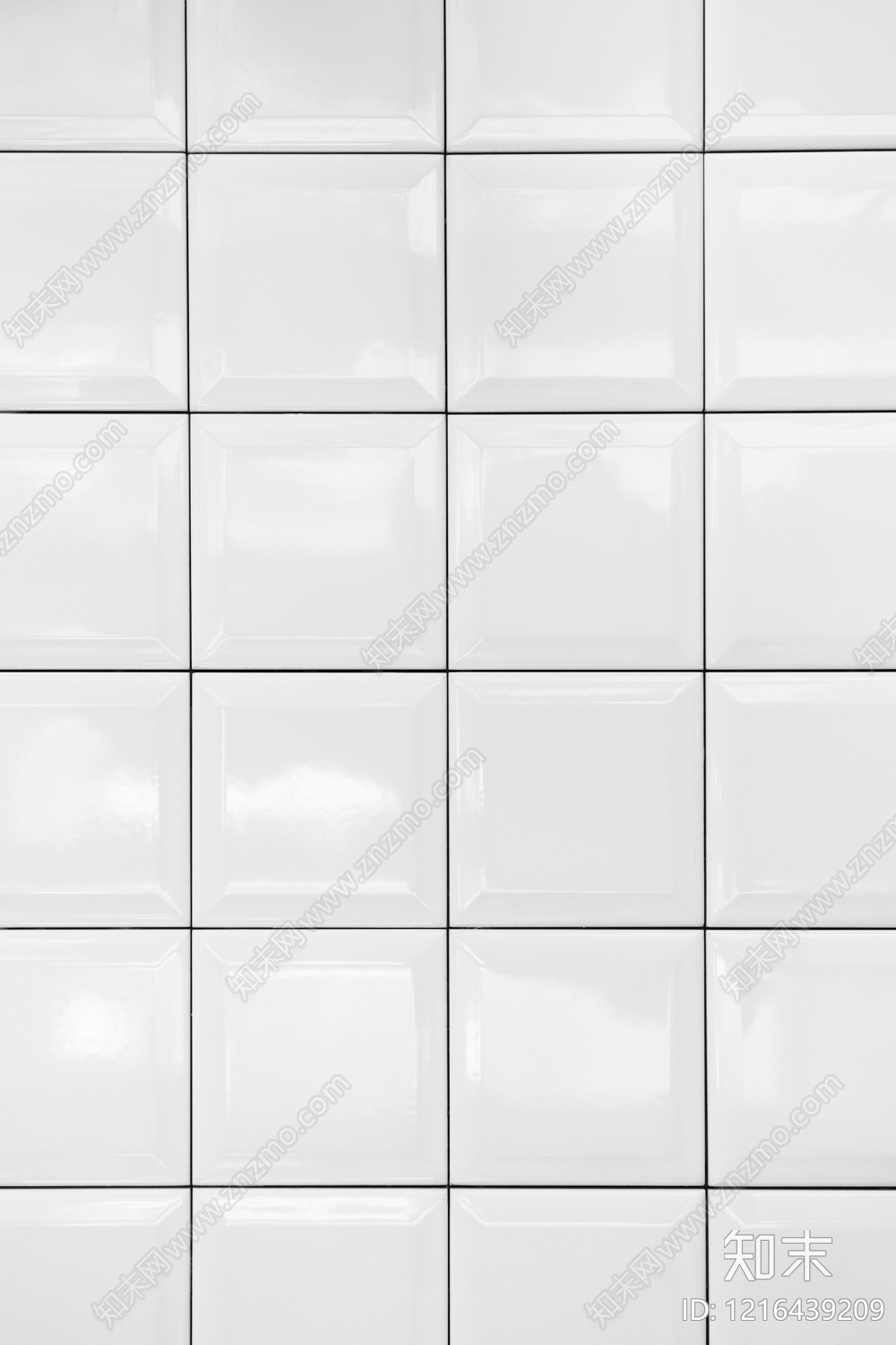 白色瓷砖贴图下载【ID:1216439209】