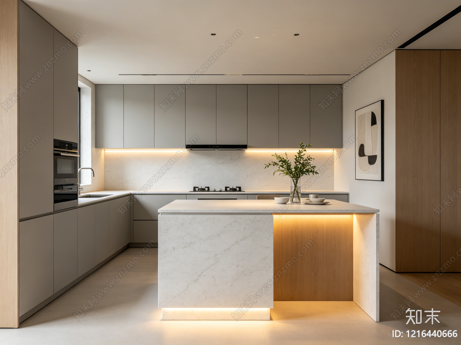 现代厨房贴图下载【ID:1216440666】