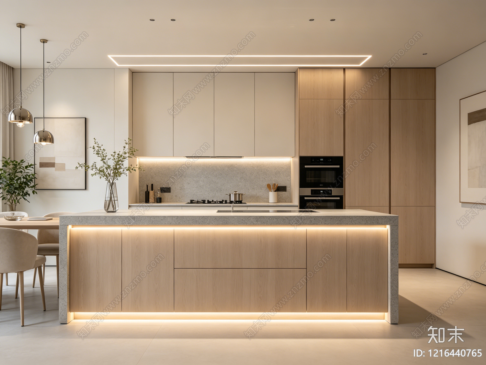 现代厨房贴图下载【ID:1216440765】