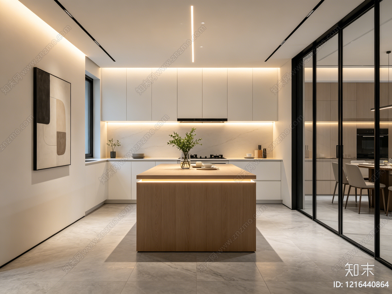 现代厨房贴图下载【ID:1216440864】