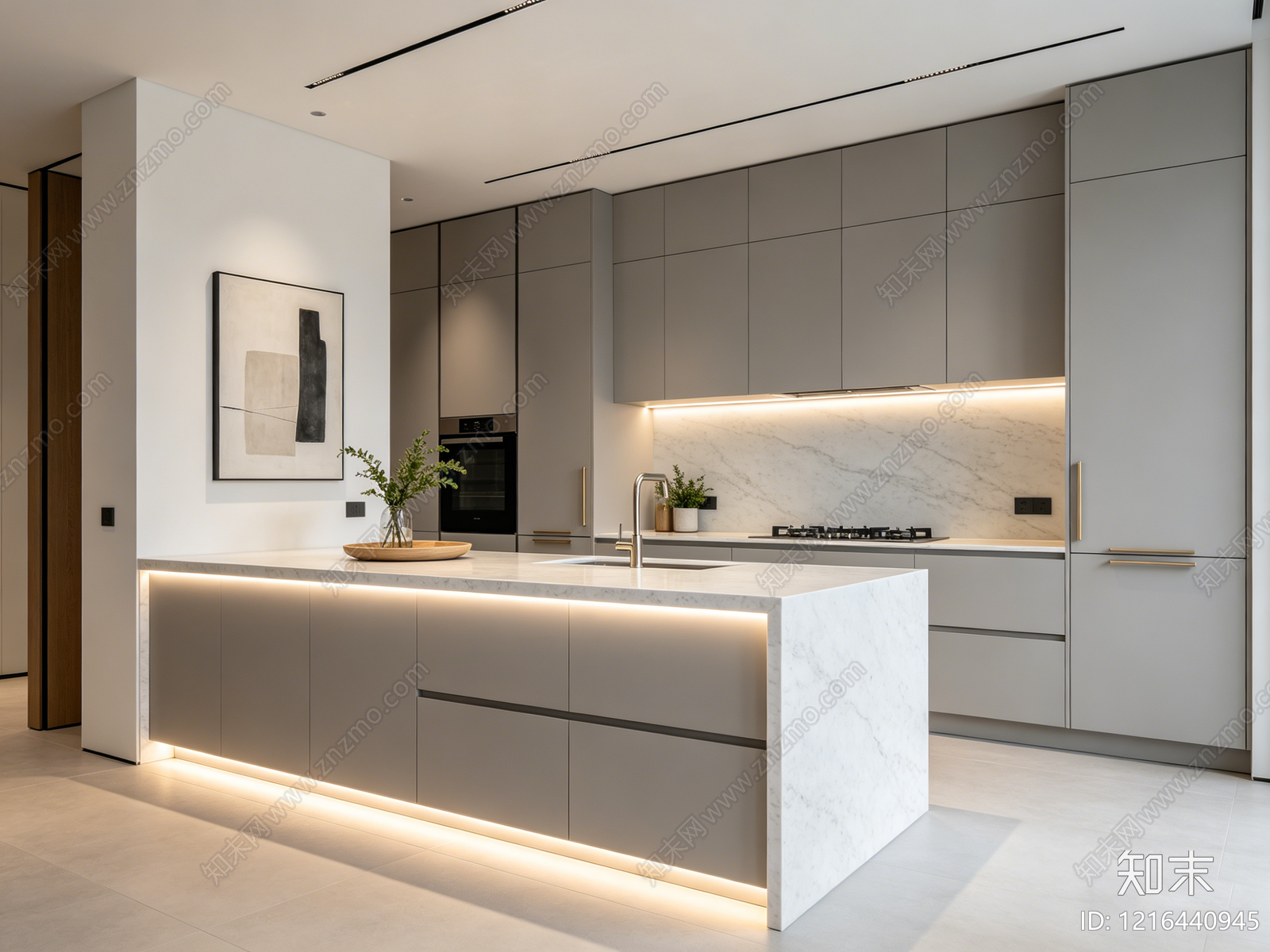 现代厨房贴图下载【ID:1216440945】