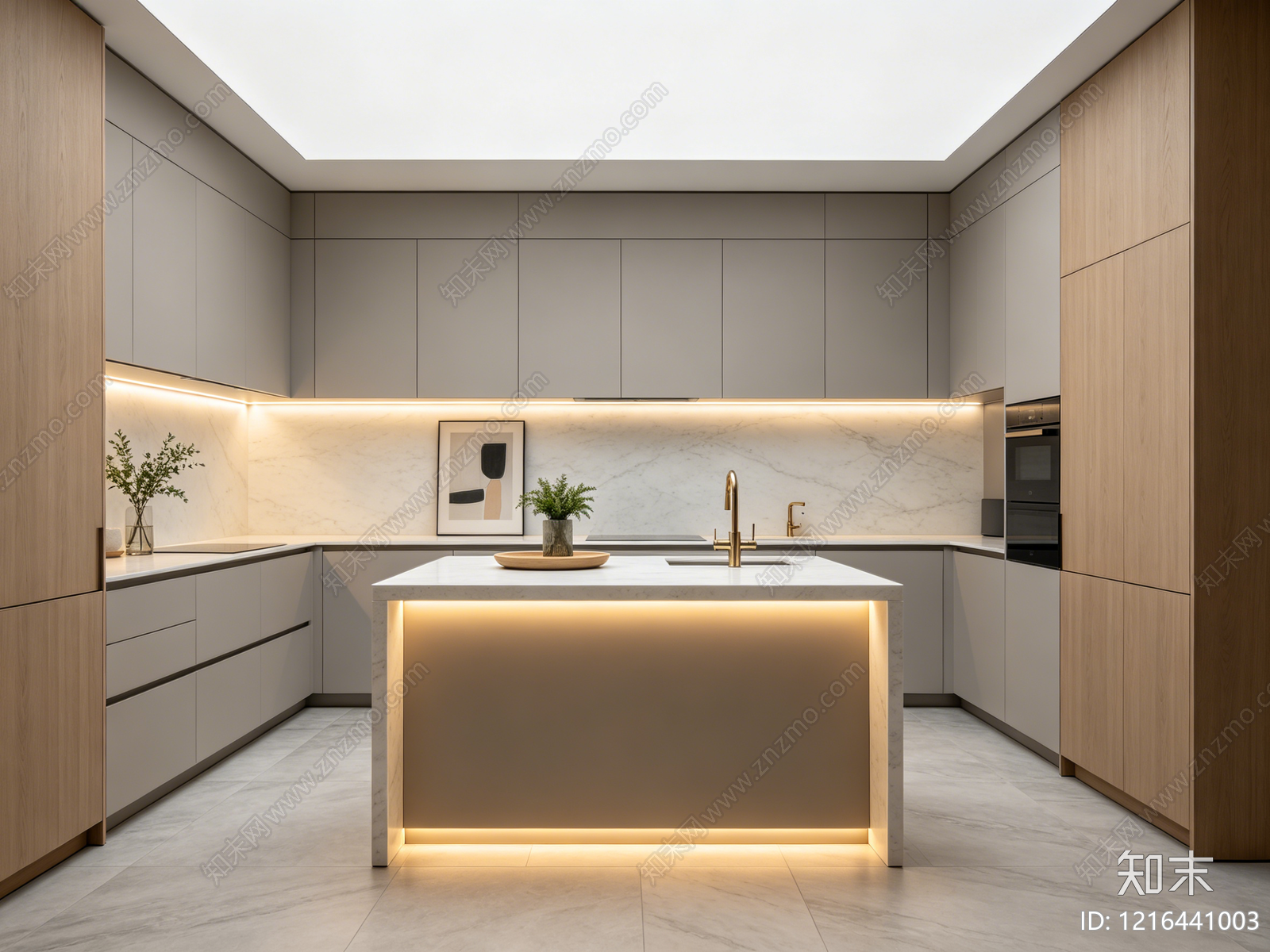 现代厨房贴图下载【ID:1216441003】