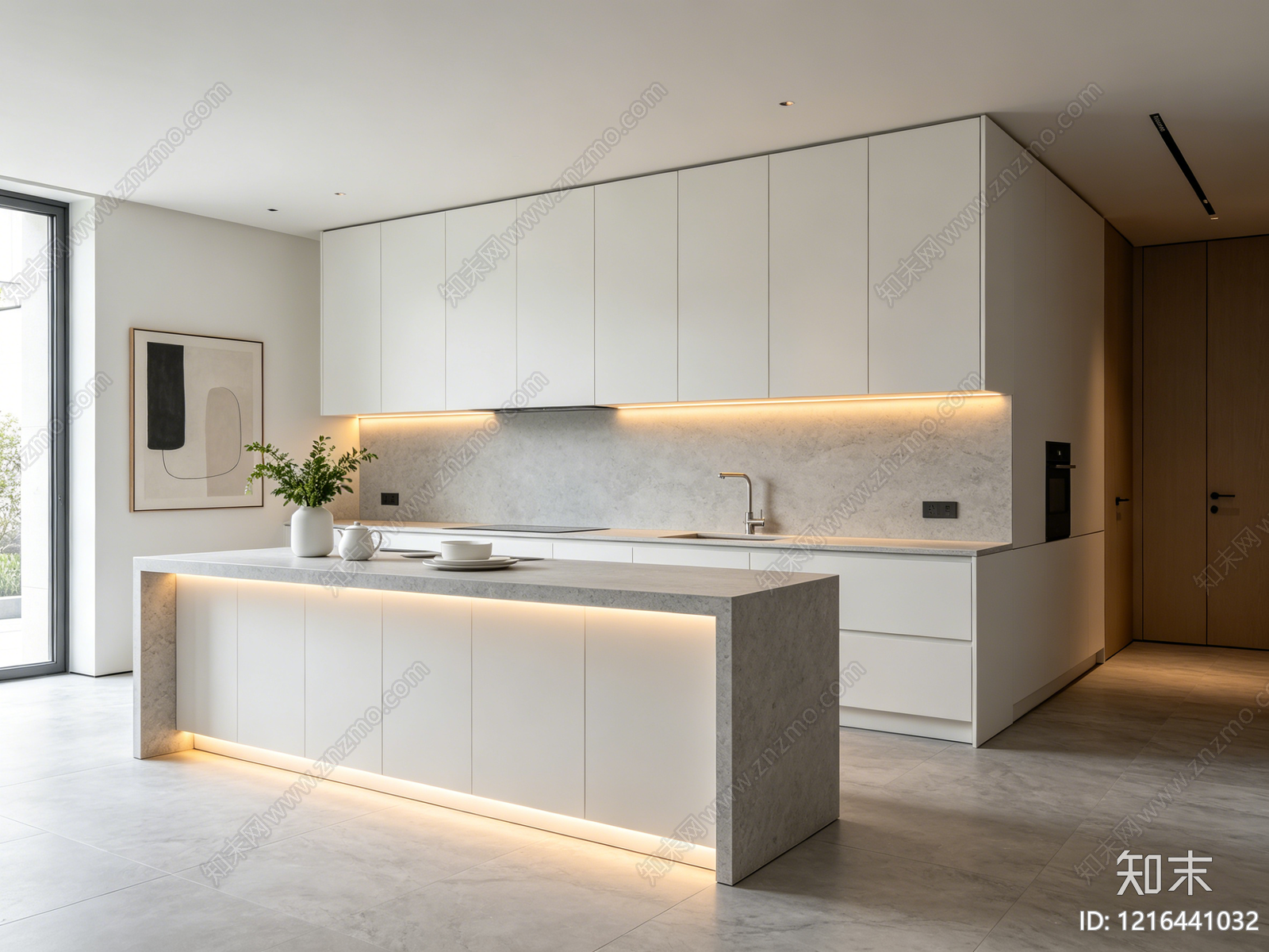 现代厨房贴图下载【ID:1216441032】