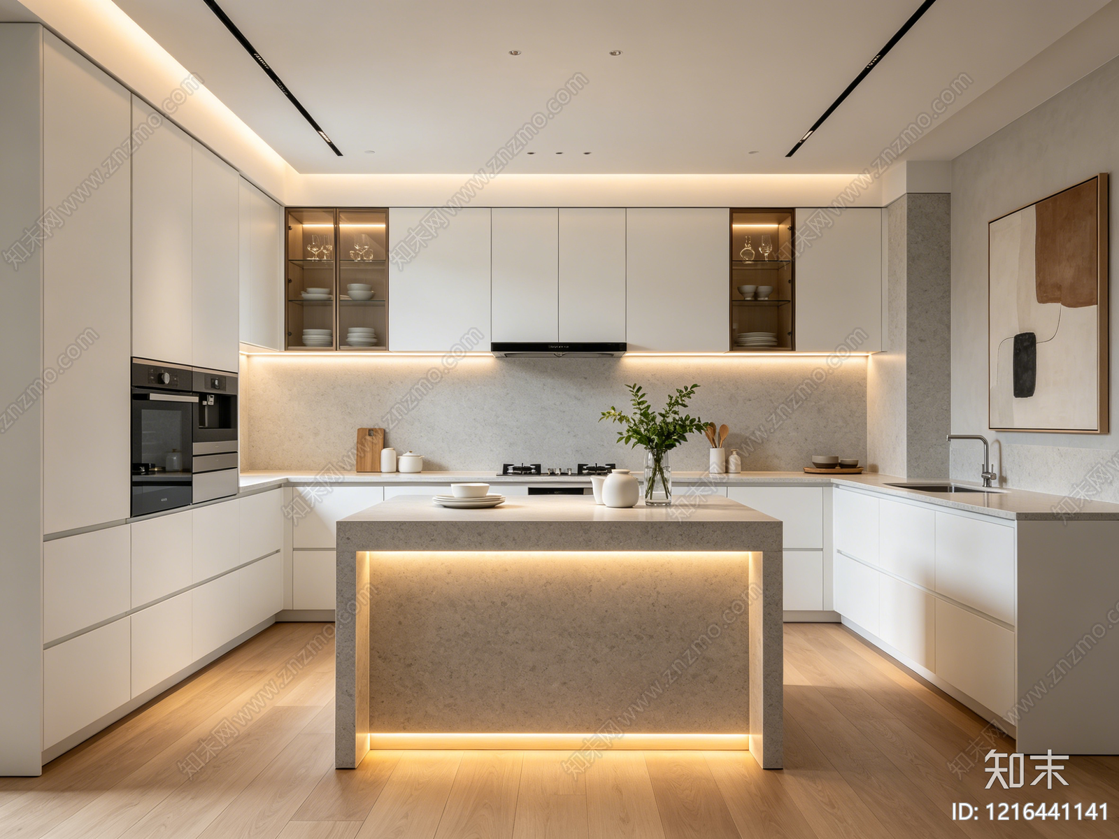 现代厨房贴图下载【ID:1216441141】