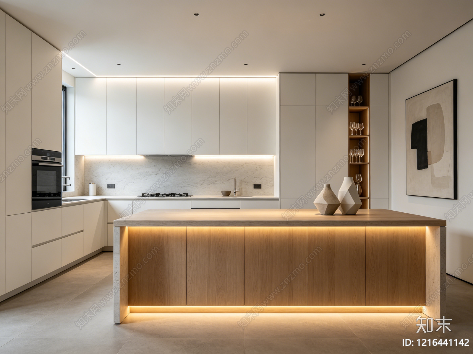 现代厨房贴图下载【ID:1216441142】