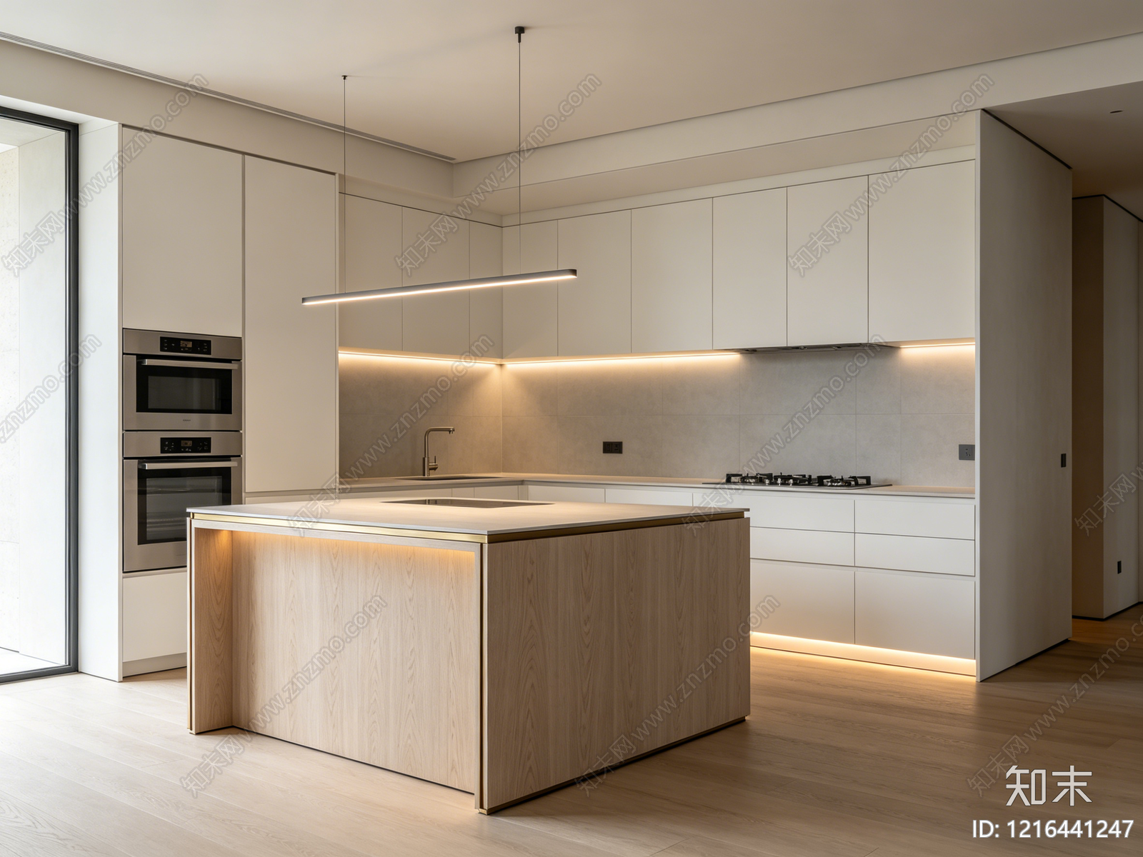 现代厨房贴图下载【ID:1216441247】