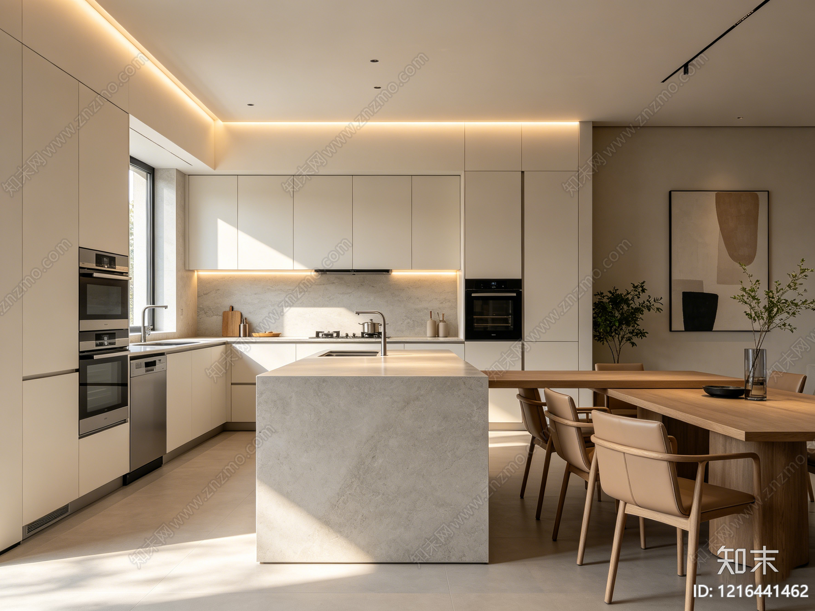 现代厨房贴图下载【ID:1216441462】