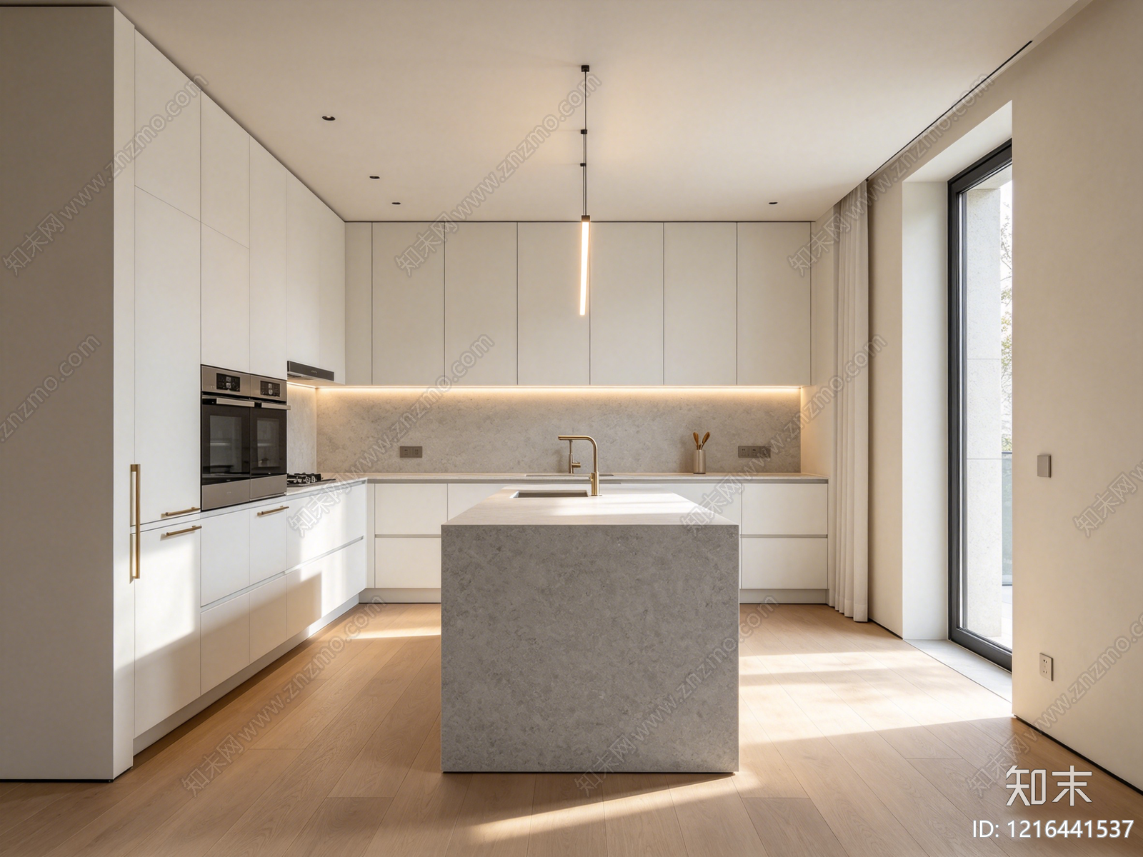 现代厨房贴图下载【ID:1216441537】