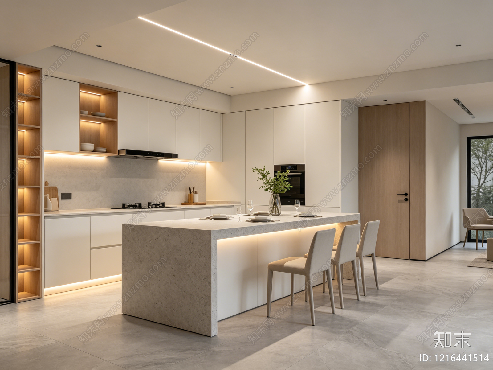 现代厨房贴图下载【ID:1216441514】