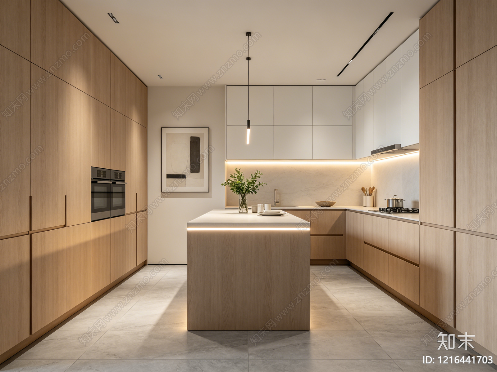 现代厨房贴图下载【ID:1216441703】