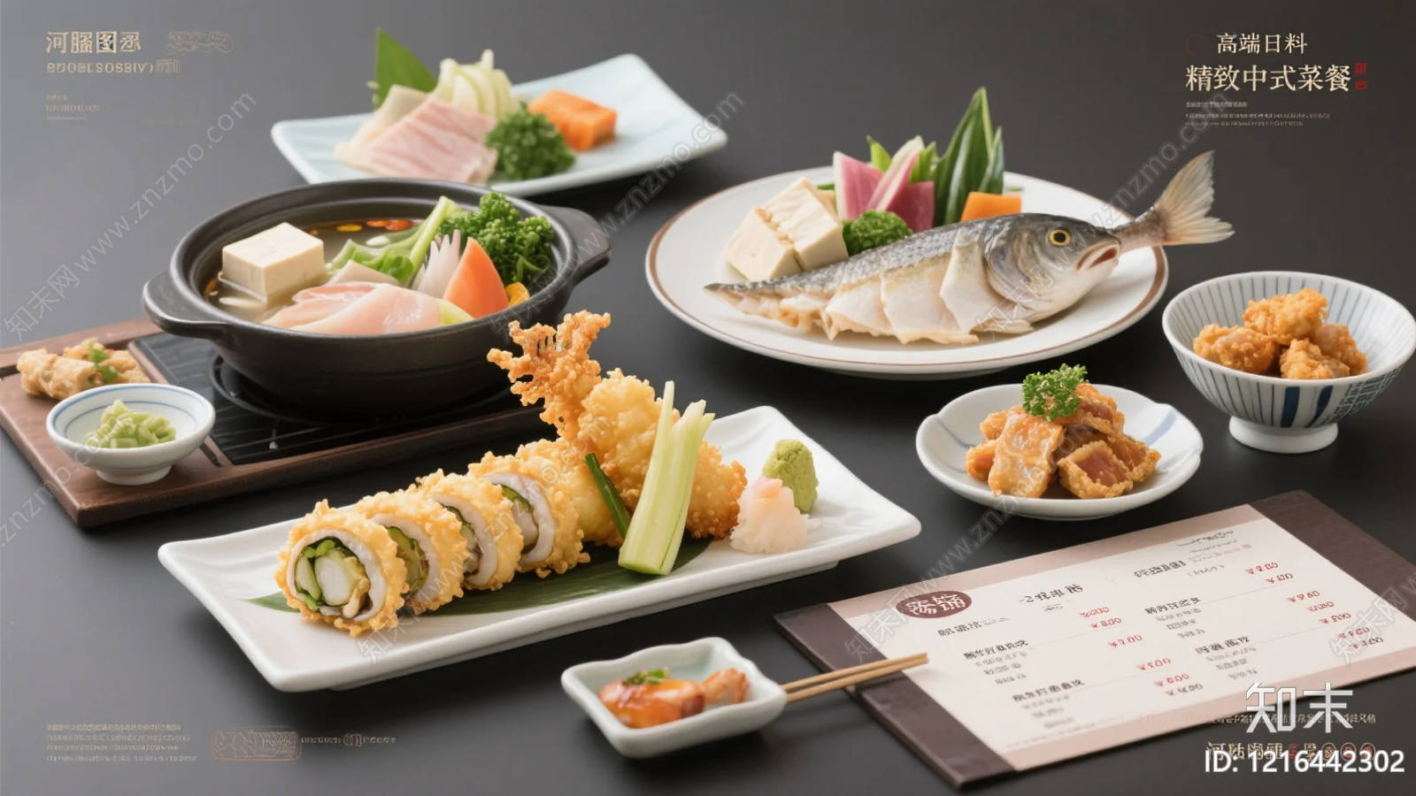 餐饮广告贴图下载【ID:1216442302】