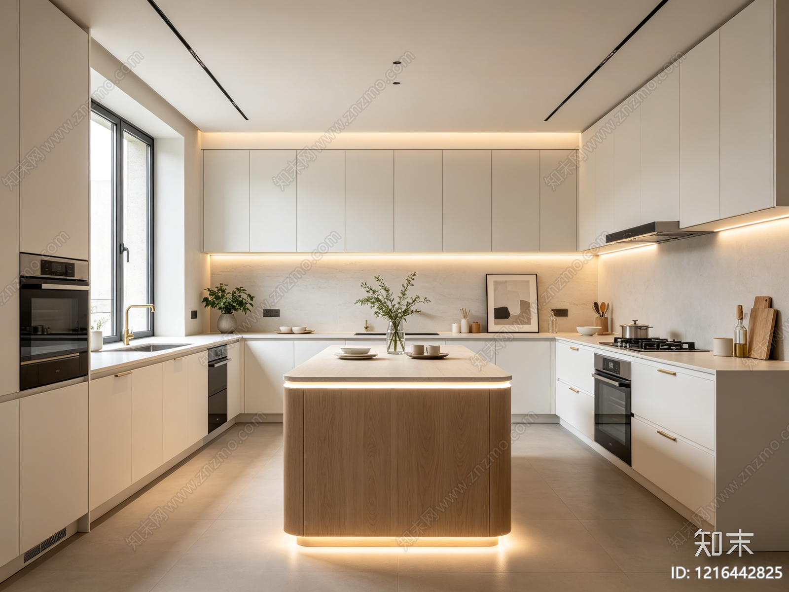 现代厨房贴图下载【ID:1216442825】