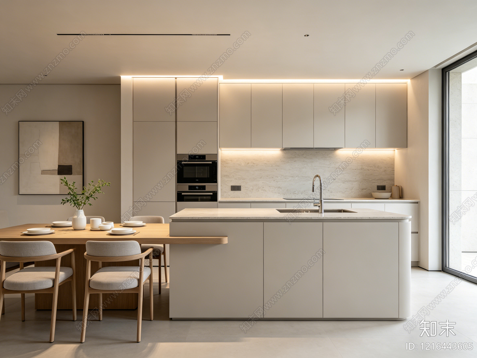 现代厨房贴图下载【ID:1216443605】