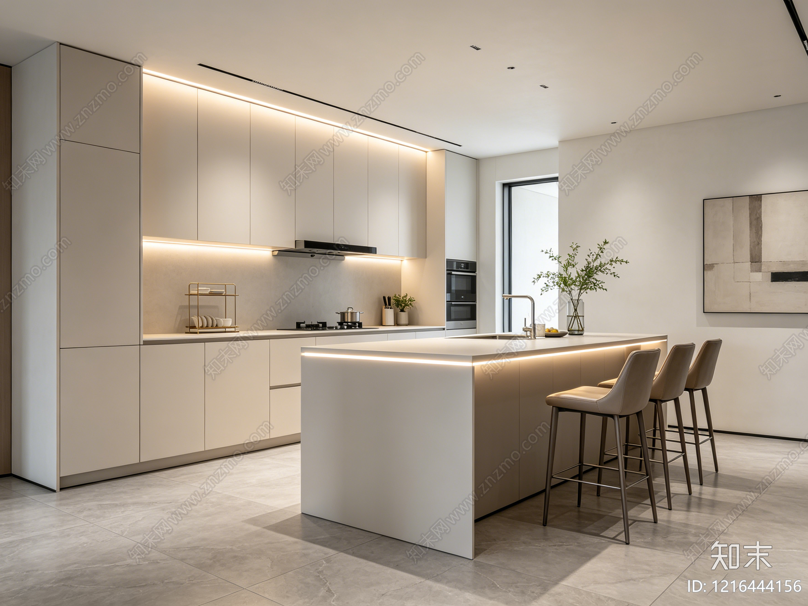 现代厨房贴图下载【ID:1216444156】