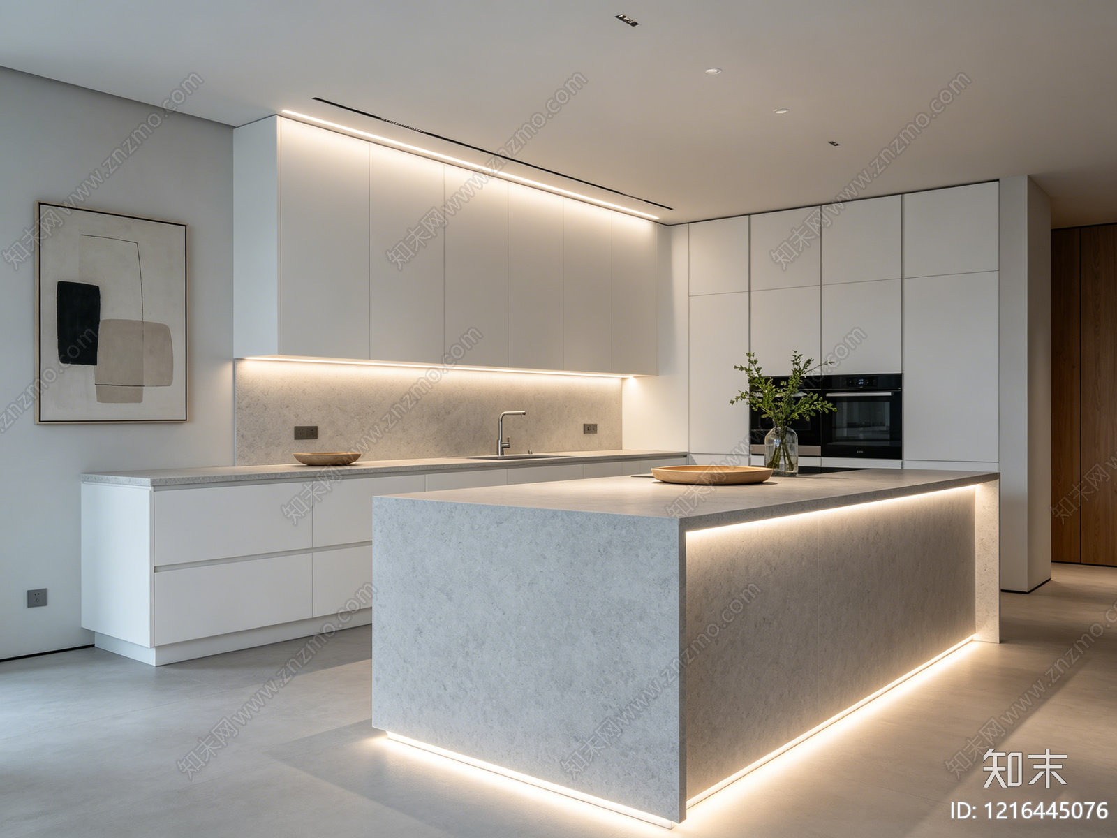 现代厨房贴图下载【ID:1216445076】
