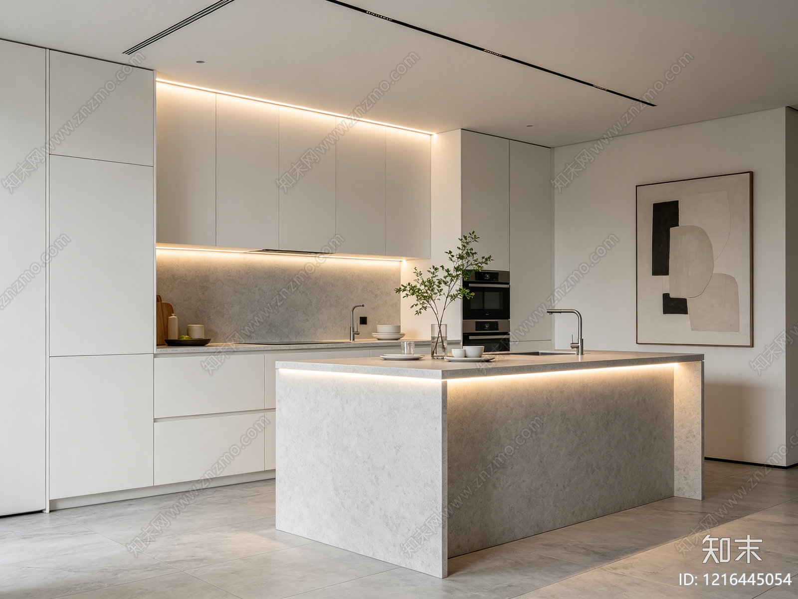 现代厨房贴图下载【ID:1216445054】