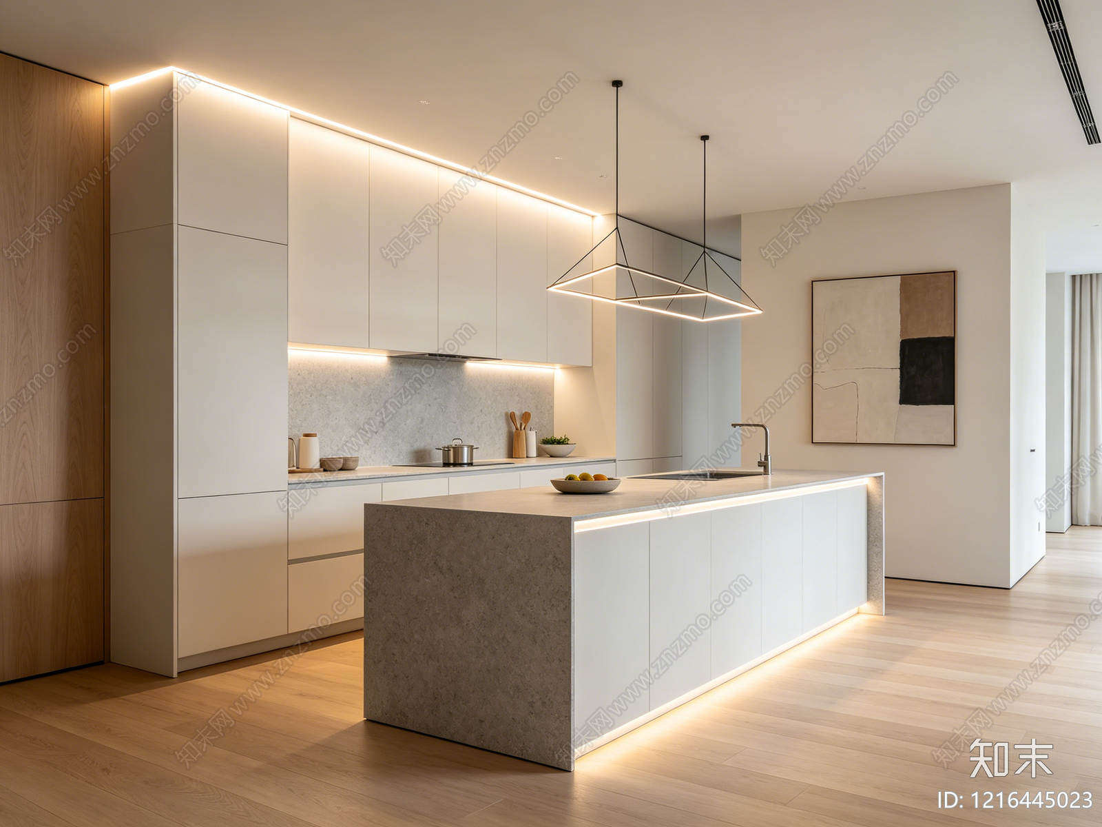 现代厨房贴图下载【ID:1216445023】