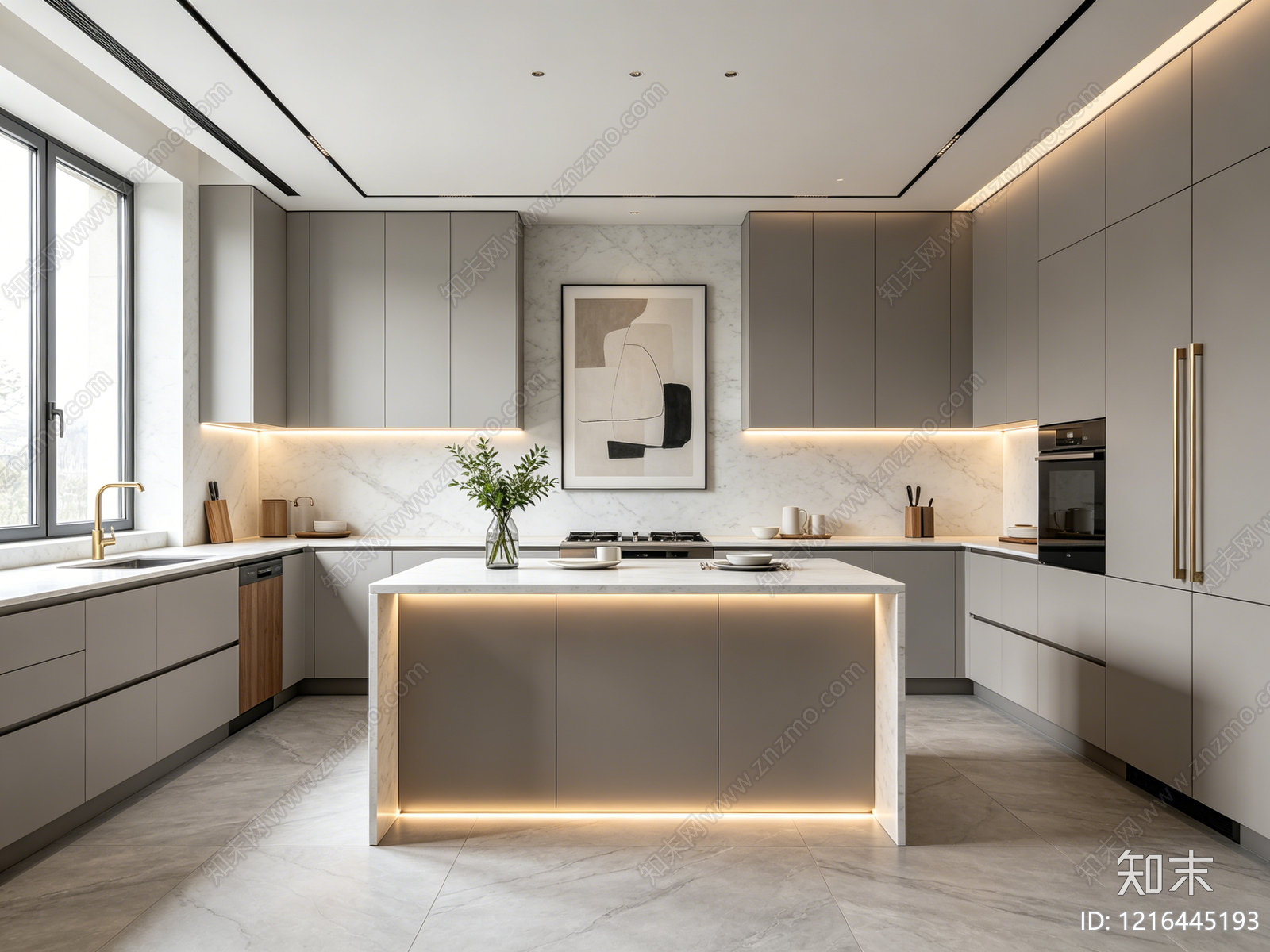 现代厨房贴图下载【ID:1216445193】