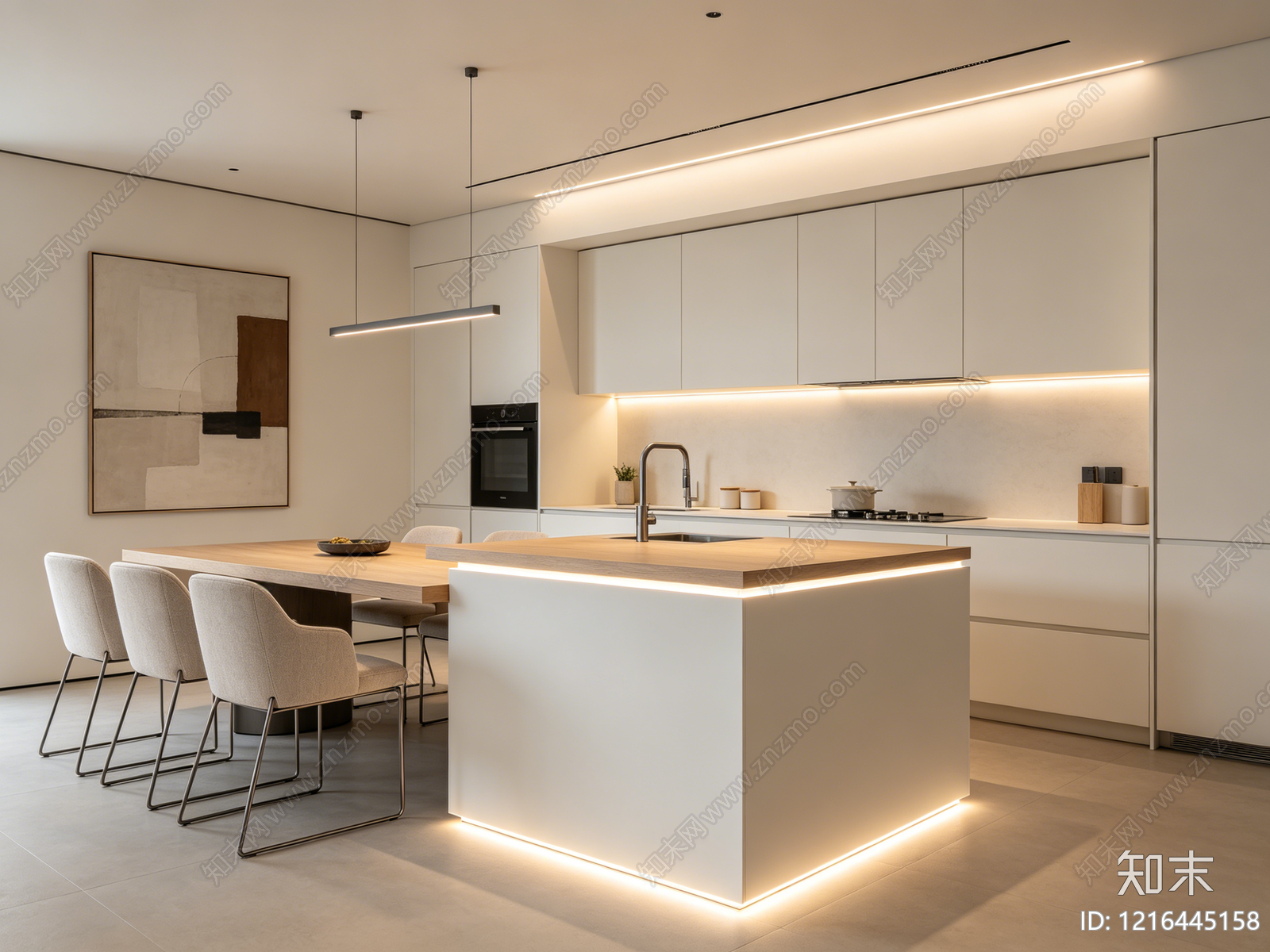 现代厨房贴图下载【ID:1216445158】