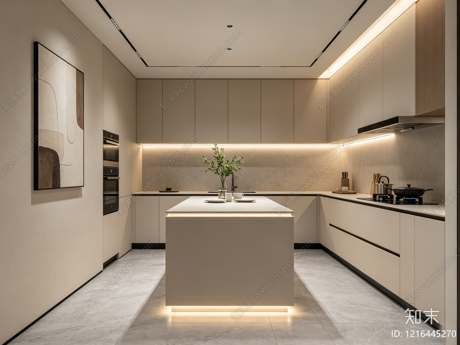 现代厨房贴图下载【ID:1216445270】